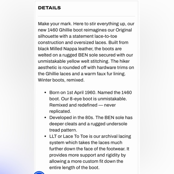 NWOT Dr. Martens women’s 1460 Lace To Toe Fur Lined Buttersoft Boots sz 5 - Picture 8 of 9